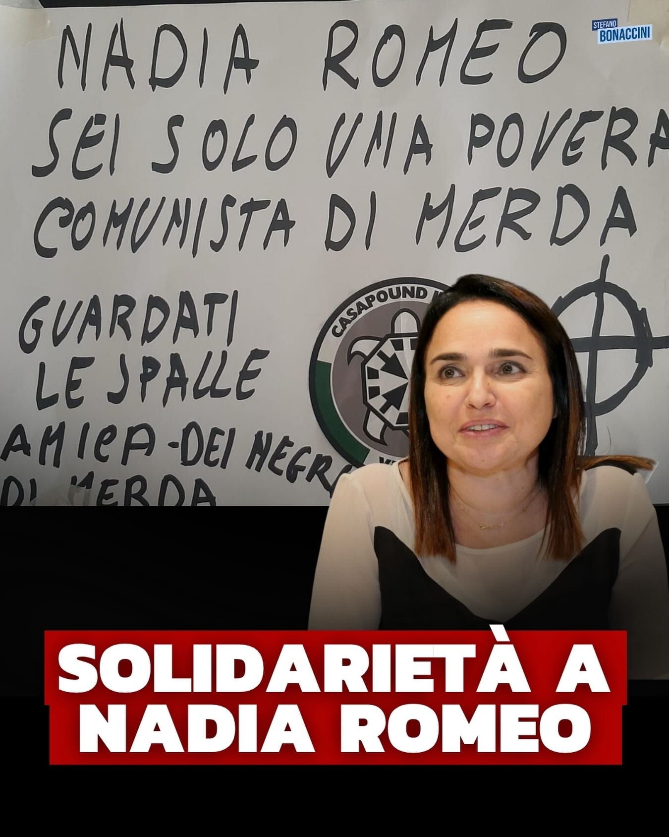 Stefani condanna le minacce a Nadia Romeo e esprime solidarietà